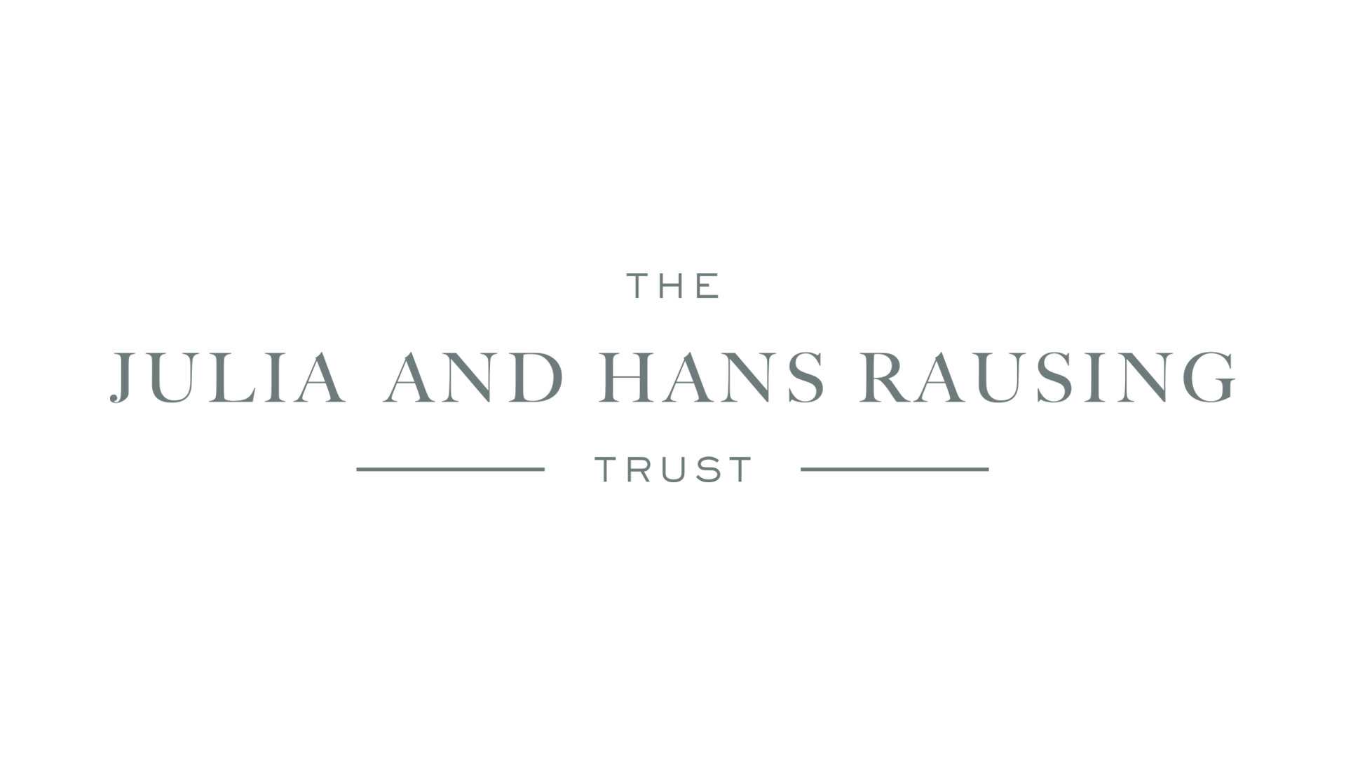 The Julia and Hans Rausing trust logo.