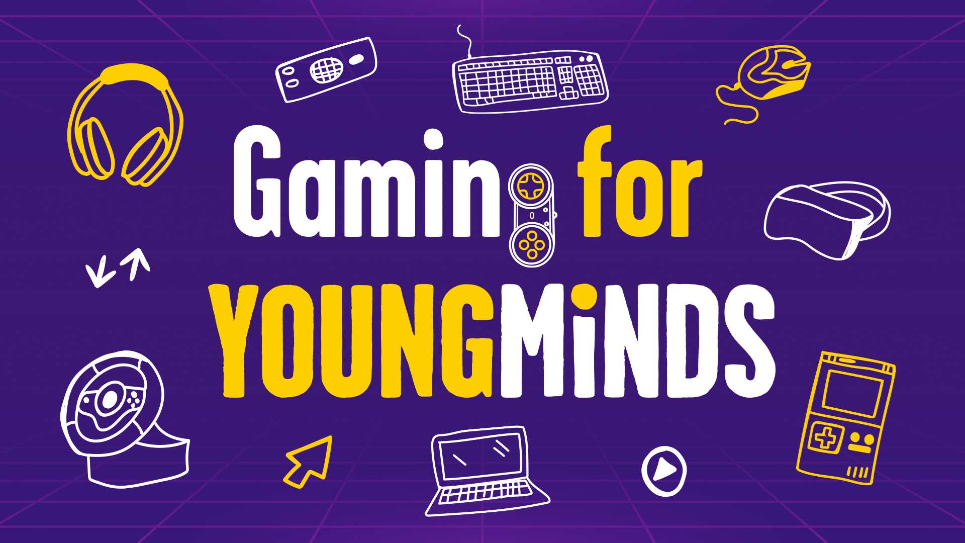 Text reads: 'Gaming for YoungMinds'.