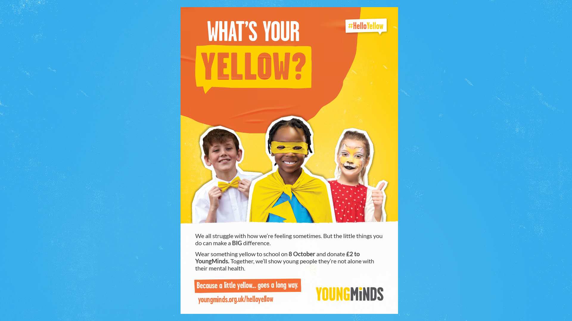 Image of our #HelloYellow primary poster resource