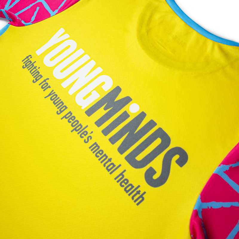 close up of the back of YoungMinds Tech Tshirt