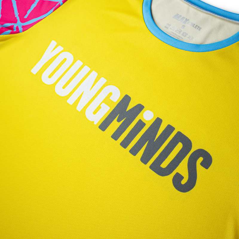 close up of YoungMinds Tech Tshirt