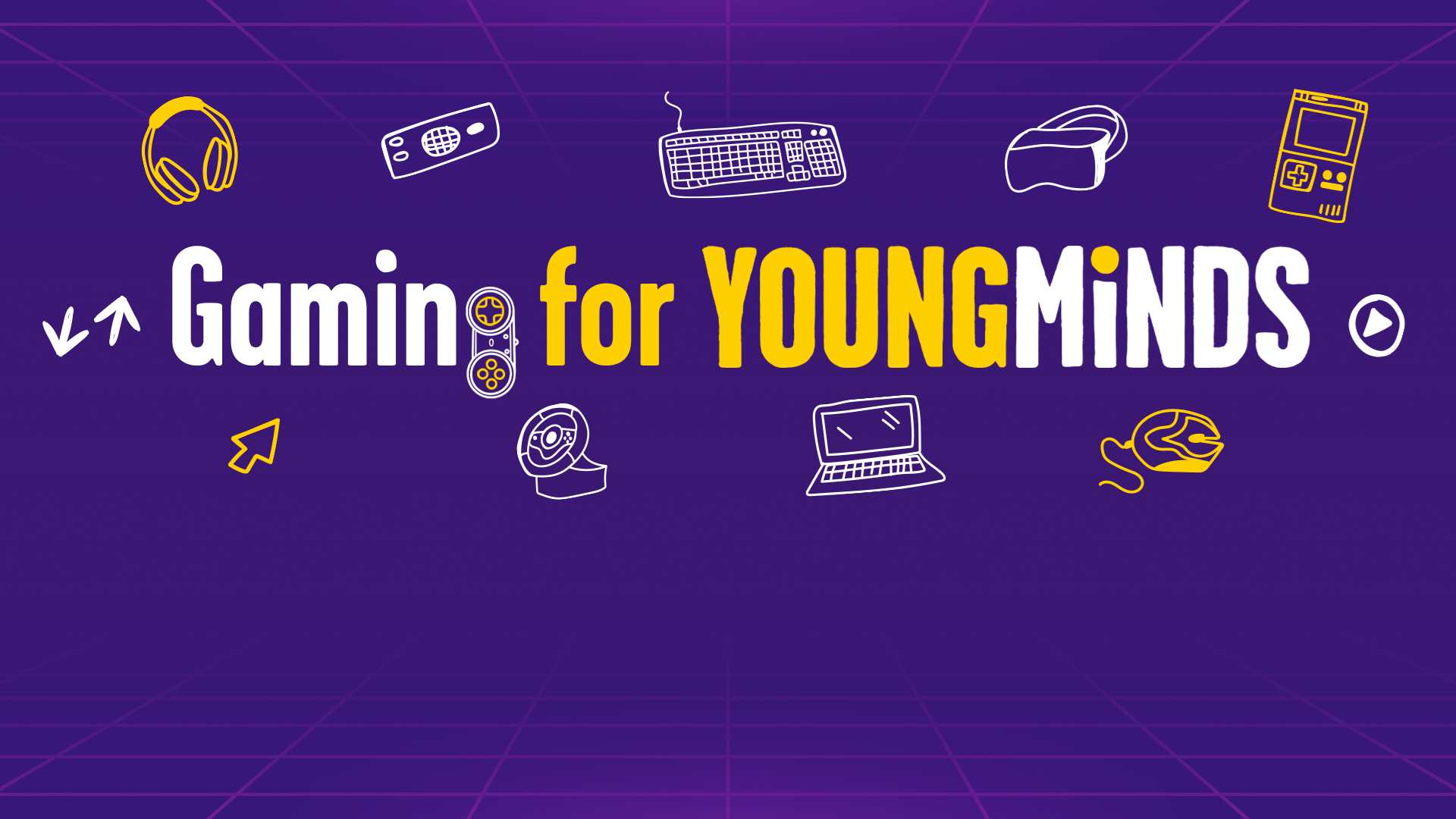 Text reads: 'Gaming for YoungMinds'.