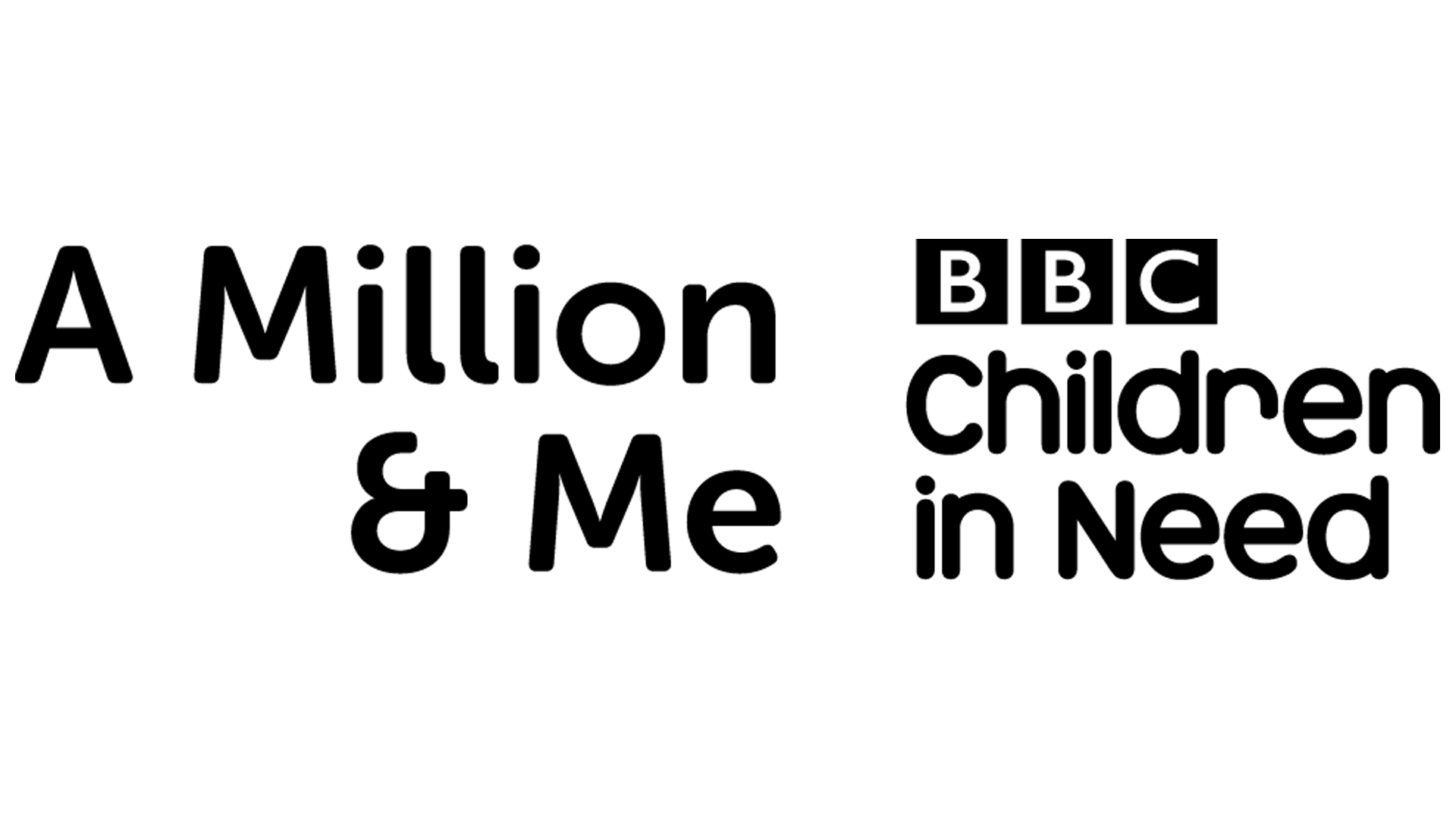 A million and me with BBC children in need logo.
